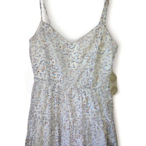 🌿 Altar’d State Daria Ivory/blue Mini Dress NWT feminine boho cottate corp